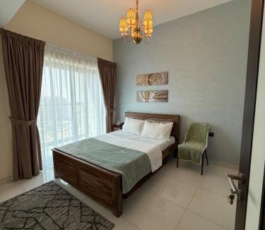 Dubai Apartment | Peaceful Cozy 1 BHK Pool Garden View Liwan Dubai Land