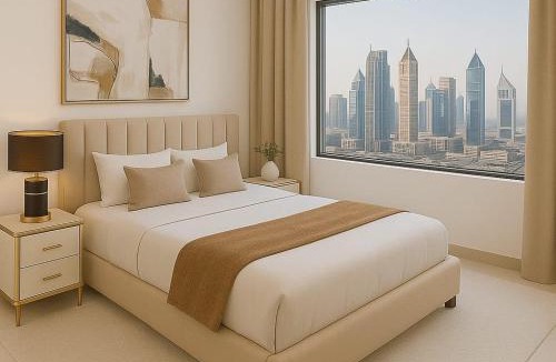 DIFC Apartment | Index Tower DIFC with Burj Khalifa View Chic 1 BR