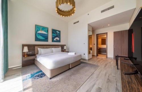 Dubai Media City Apartment | Prestige Heights 1BR with Iconic Oceanview