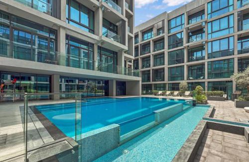 Jumeirah Village Circle Apartment | Sophisticated Studio Balcony, Pool & Gym JVC
