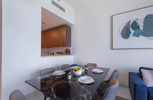 Dubai Media City Apartment | Maison Privee - Chic Coastal Escape with Open Sea Vws on Palm Entry