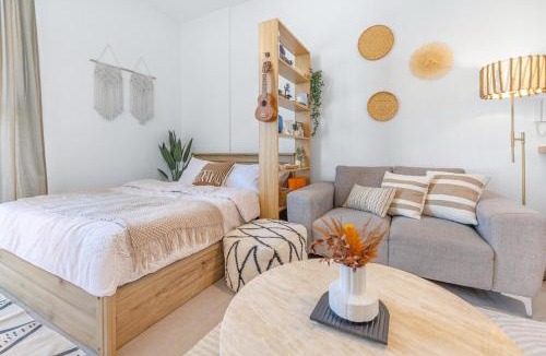 Sharjah Apartment | Boho Bloom Studio Apartment by JK