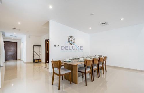 Sharm Apartment | Blue Marble Beach 4BR Villa with Assistants Room, Private Pool, Access to Floating Pier, and Sea and Mountain Views, Al Dana Island, Fujairah by Deluxe Holiday Homes